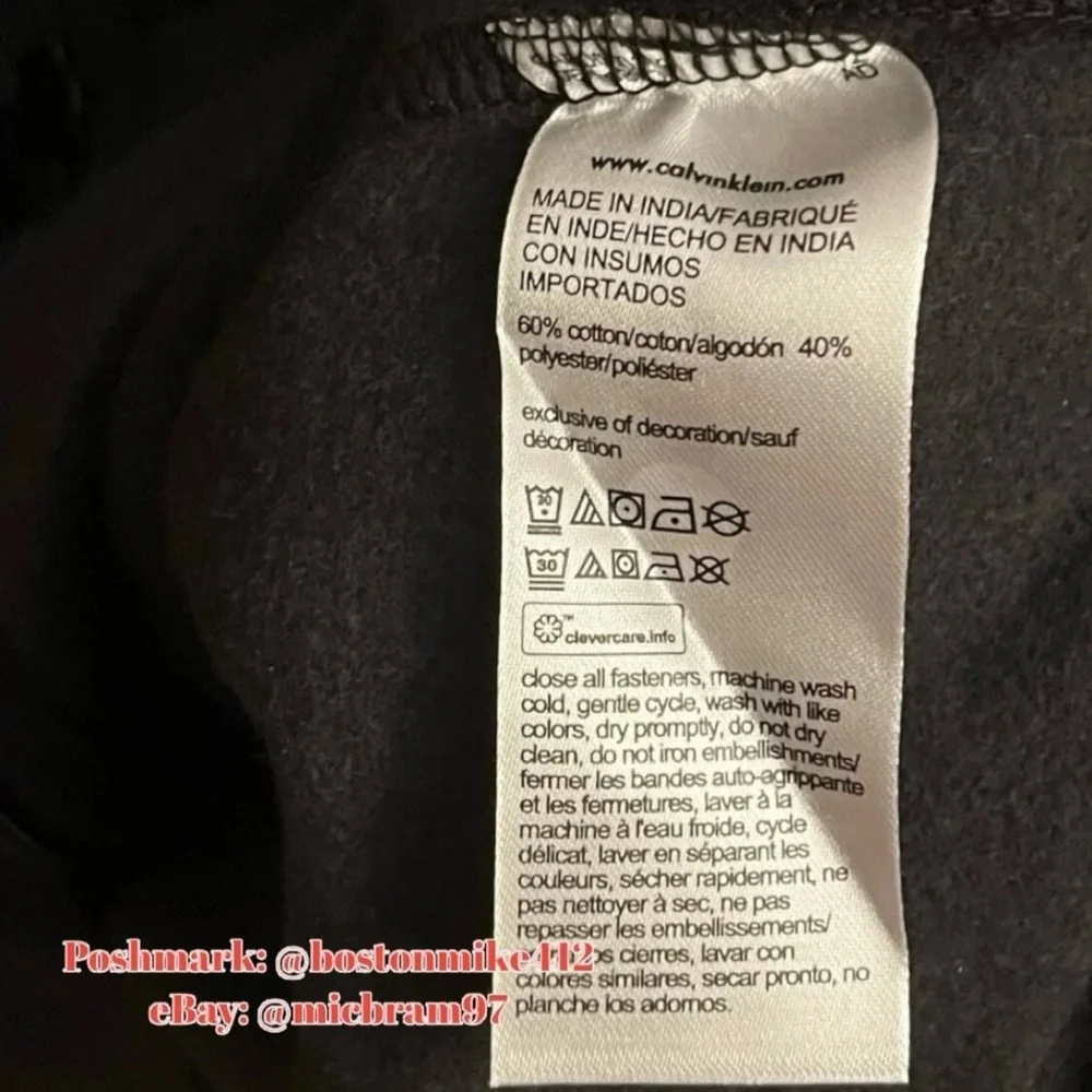 Calvin Klein Zip Up Jacket SM Calvin Klein ZipUp Jacket w/ Front Pockets BLACK